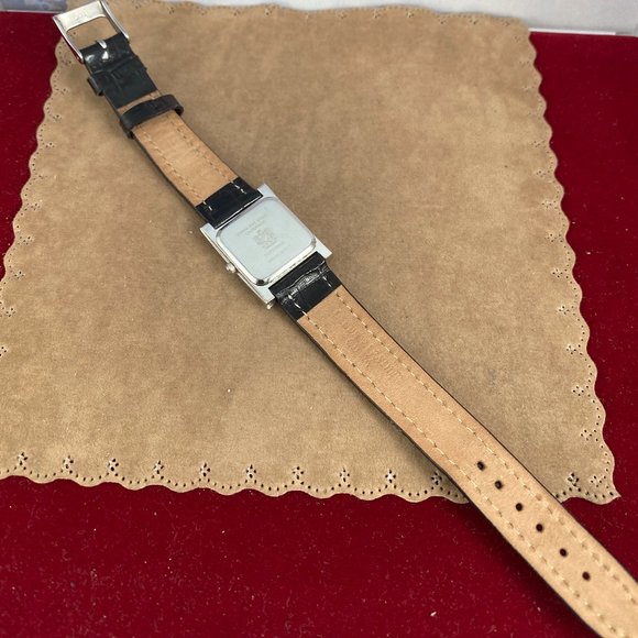 Fabulous PAOLO GUCCI Silver Crystal Watch Silver Bluish Italian Abalone Dial - Picture 9 of 9